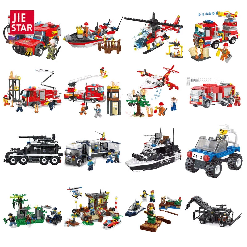 Jiestar Toys Wholesale DIY Construction Building Block Model Toy Juguetes Educational Baby Toy Promotional Gift Alloy Diecast Toy Car Plastic Kids Children Toy